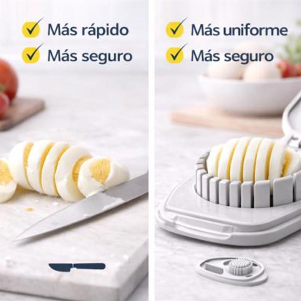 Cortador De Huevos Y Frutas Multifuncional 3 En 1 Cocina img #3