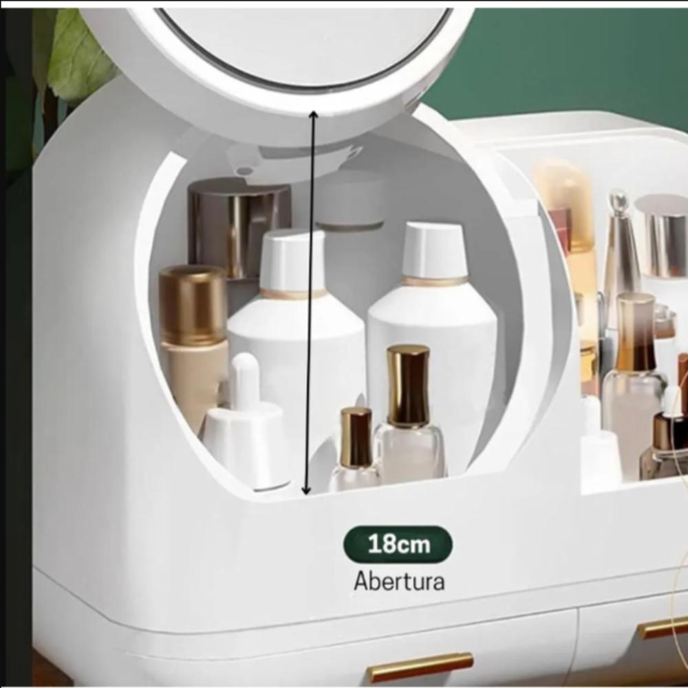 Organizador Maquillaje Deluxe Con Espejo Luzorganizador Con Luz Led img #3