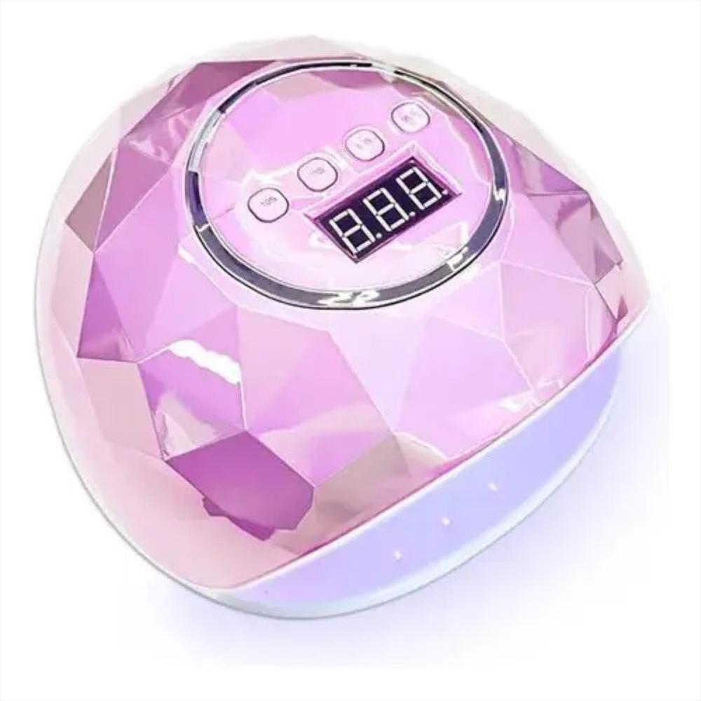 Lámpara Uv Led Para Uñas Secado Rápido 86 W Color Rosado Metalizado img #2