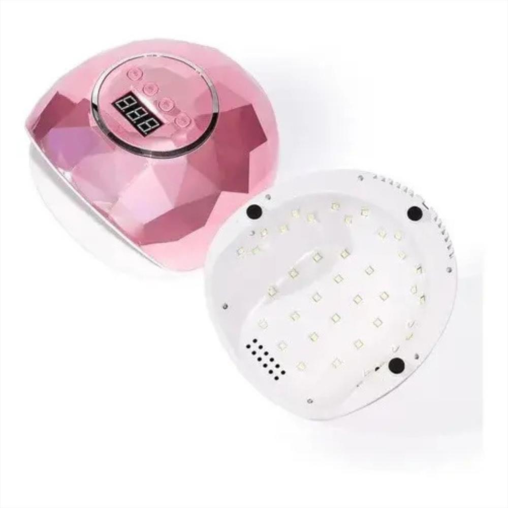 Lámpara Uv Led Para Uñas Secado Rápido 86 W Color Rosado Metalizado img #4