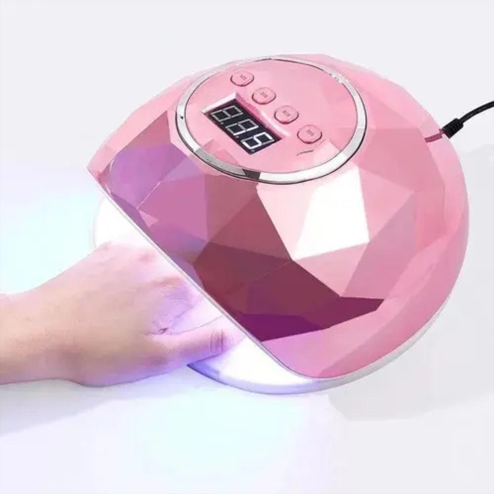 Lámpara Uv Led Para Uñas Secado Rápido 86 W Color Rosado Metalizado img #5