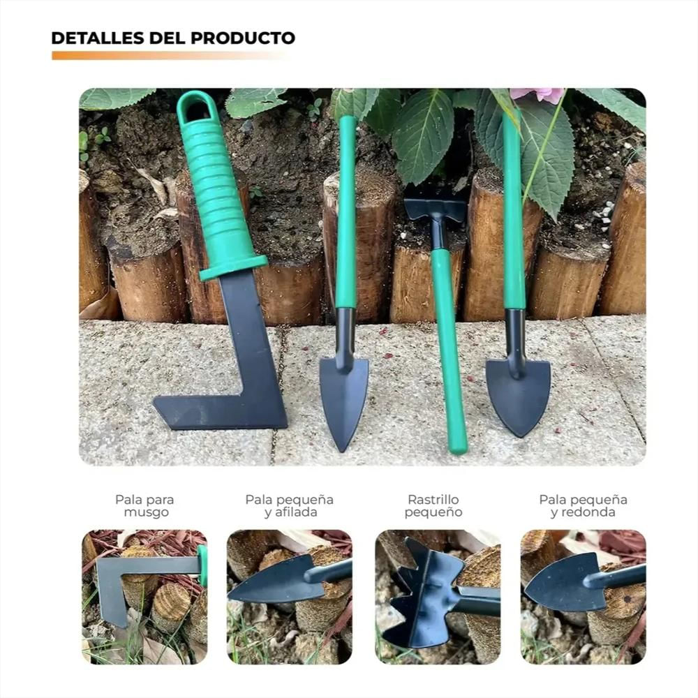 Kit Herramientas De Jardineria X 10 Piezas Mas Estuche img #4