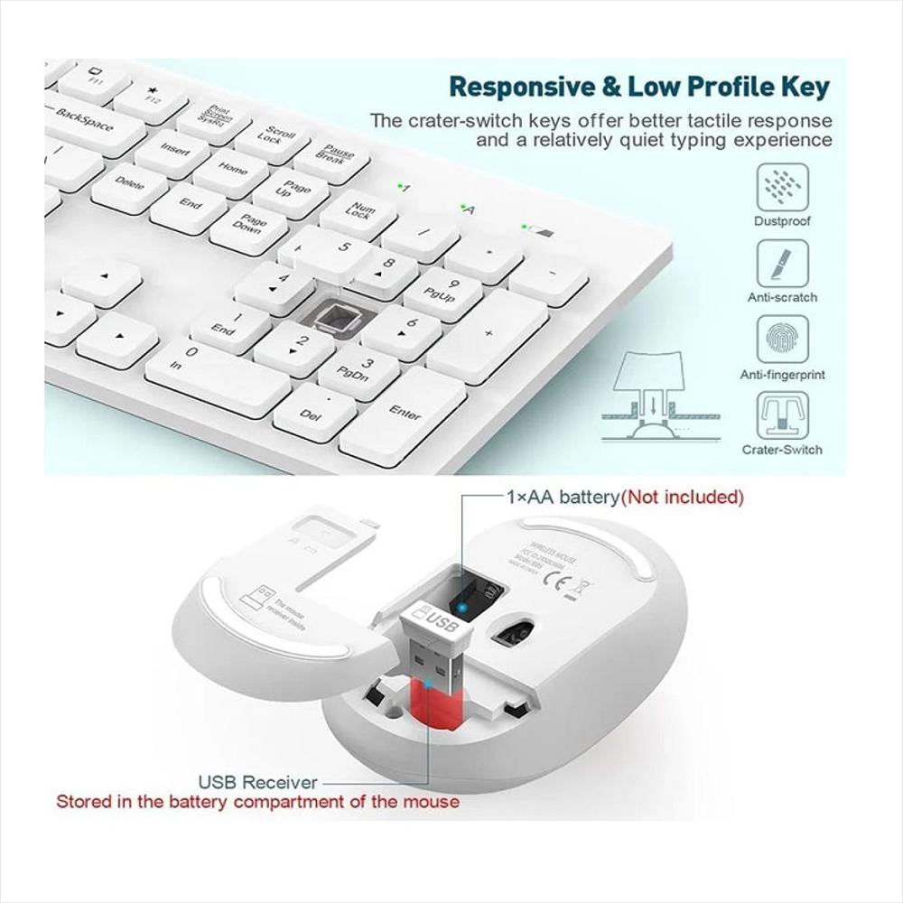 Kit Teclado Y Mouse Inalámbrico 2.4G img #3