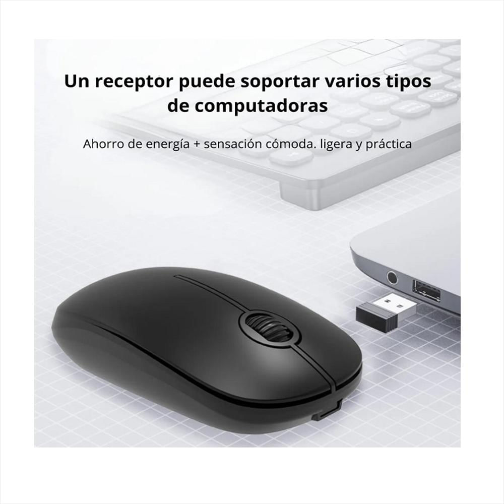 Kit Teclado Y Mouse Inalámbrico Dual Mode 2.4G Y Bluetooth img #3