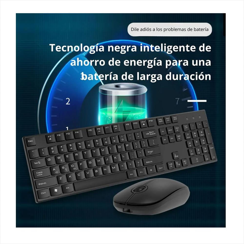 Kit Teclado Y Mouse Inalámbrico Dual Mode 2.4G Y Bluetooth img #5