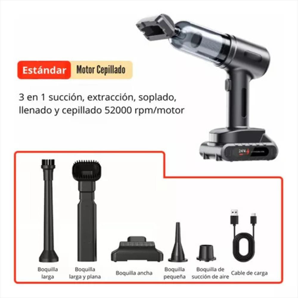 Mini Aspiradora Inalámbrica Con Batería 12V img #2