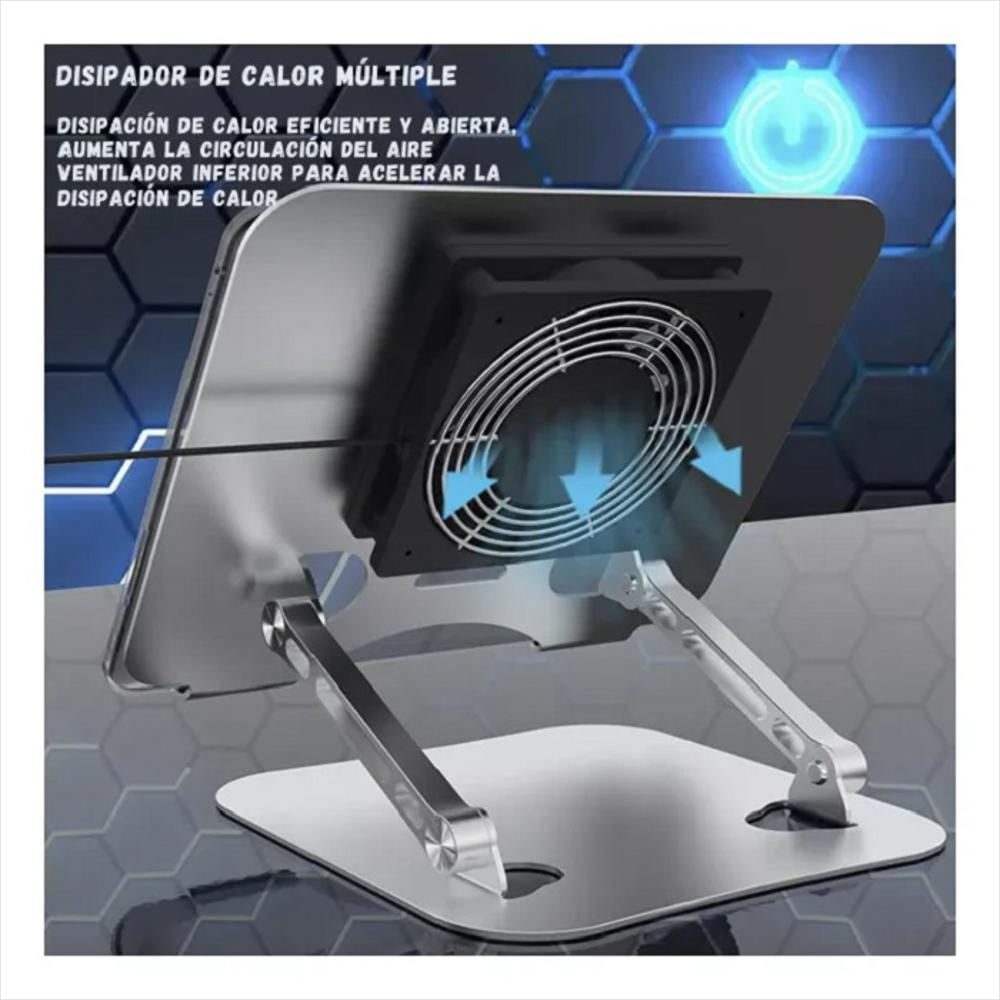 Soporte Metálico Con Cooler Para Notebook img #5