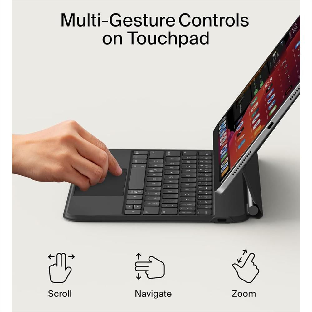 Estuche Teclado Belkin Para Ipad Pro De 11 Pulgadas M5 2025 M4 2024 Modelos A3357 A3358 A2836 A2837 img #4