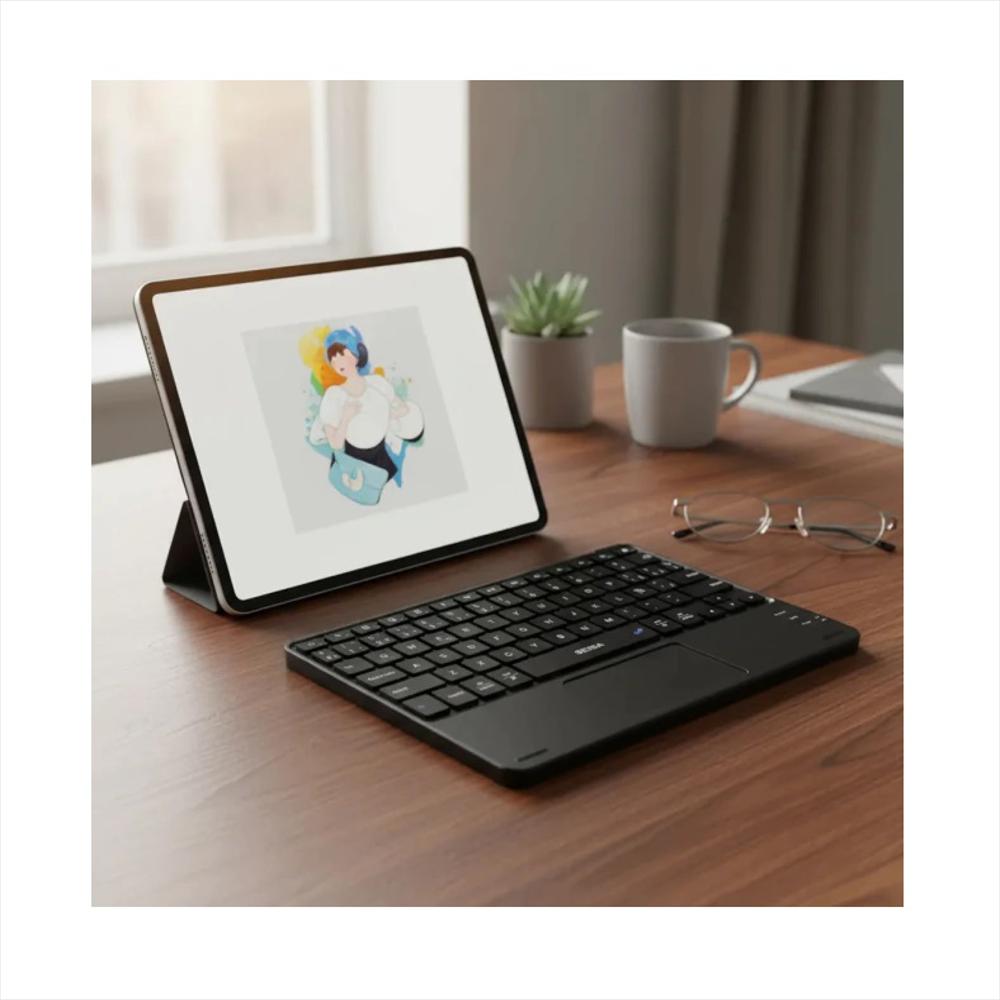 Teclado Slim Bluetooth Con Touchpad img #3