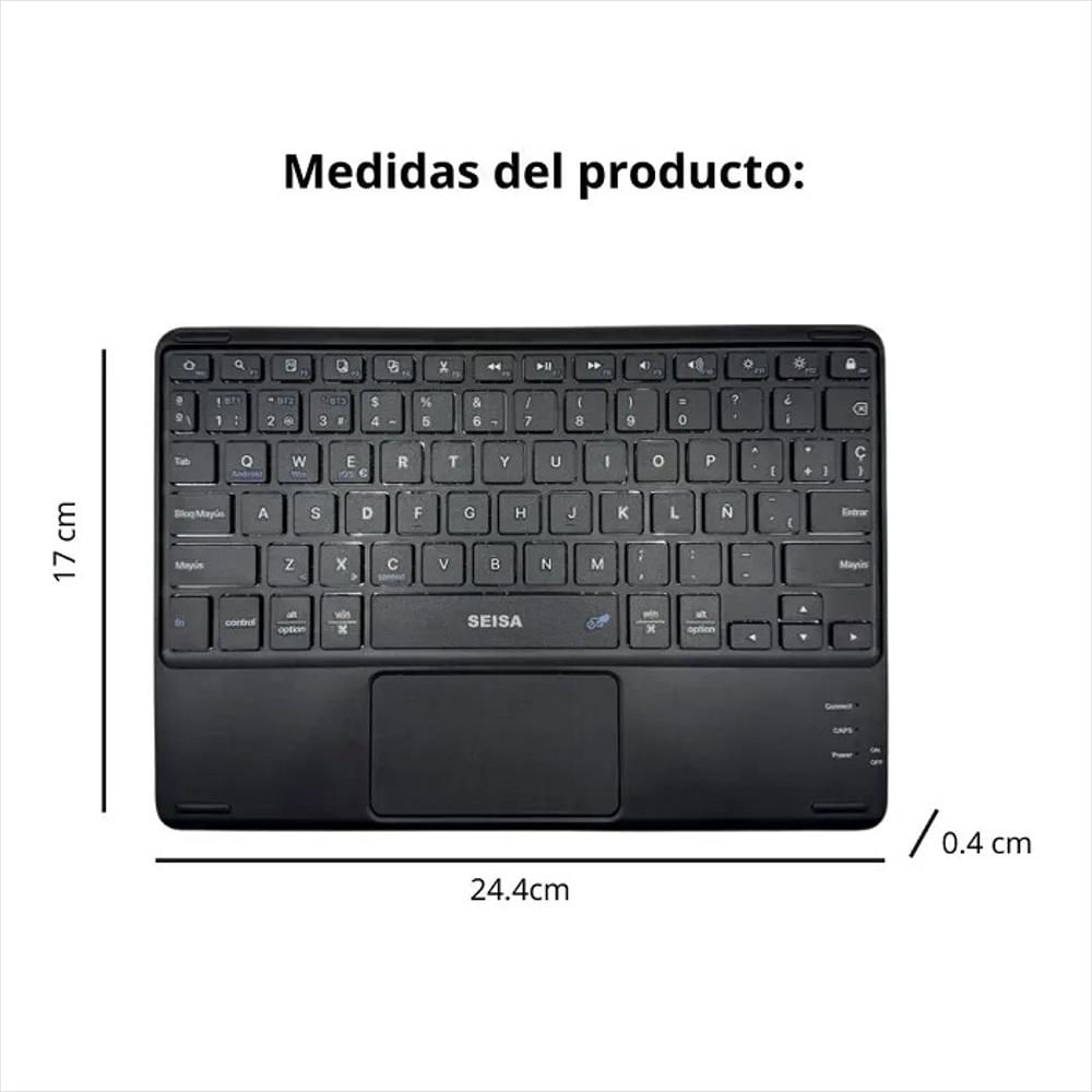 Teclado Slim Bluetooth Con Touchpad img #5