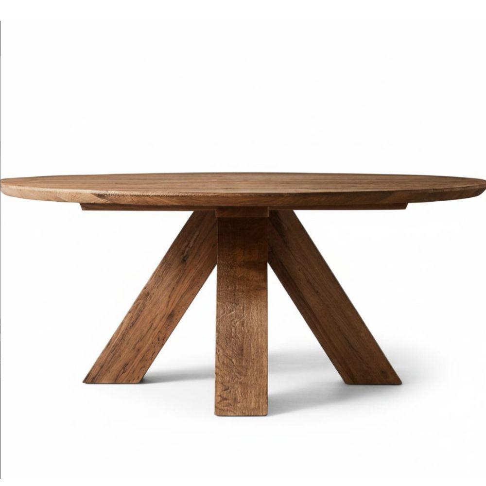 Mesa Comedor Urdu Diámetro 140Cm Roble Macizo img #1