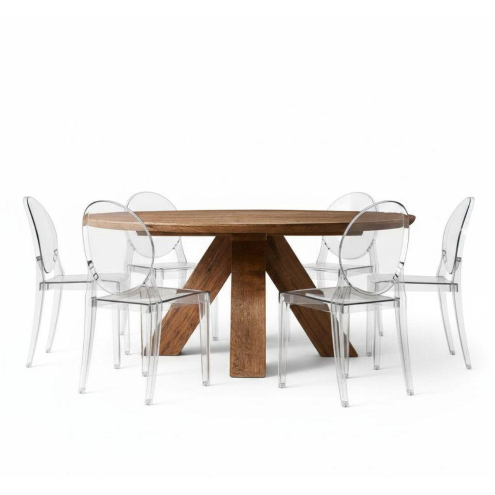Mesa Comedor Urdu Diámetro 140Cm Roble Macizo img #2