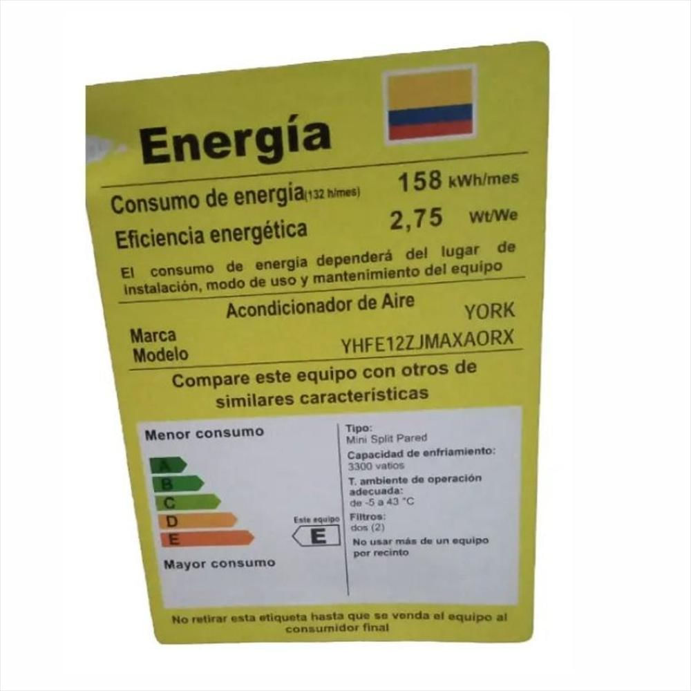 Aire Acondicionado Mini Split York 12000 Btu Triple Inverter img #4
