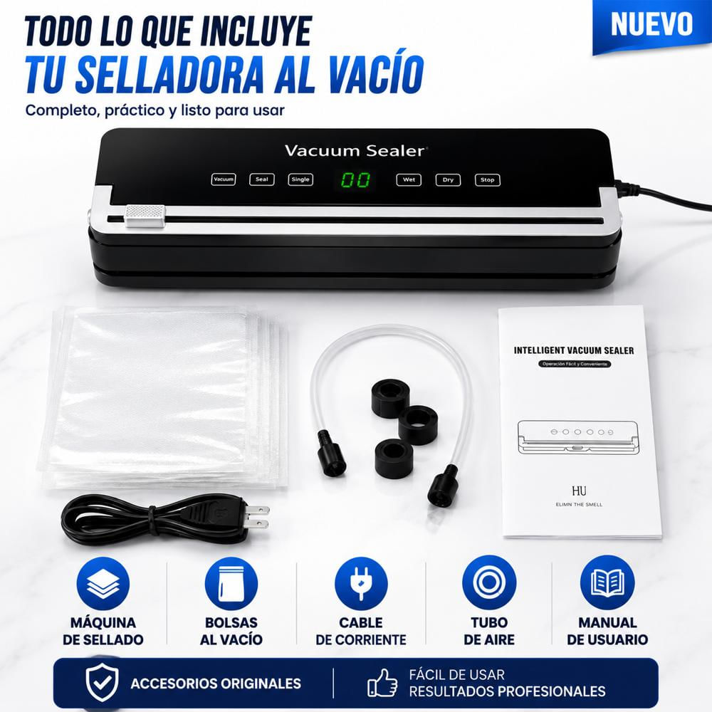 Máquina Empacadora Selladora Al Vacío Para Alimentos 120W img #3