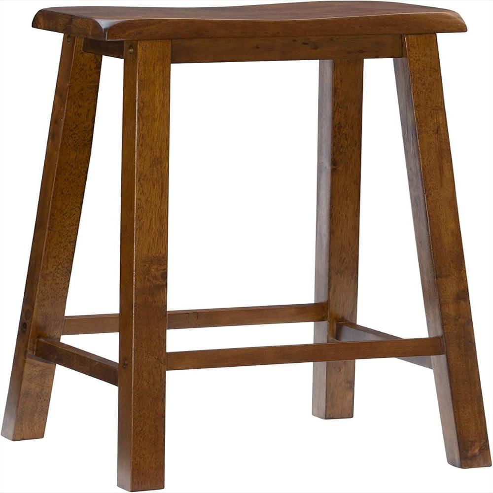 Taburete De Bar Powell Madera Caucho Marrón Miel Altura 73.66 Cm img #1