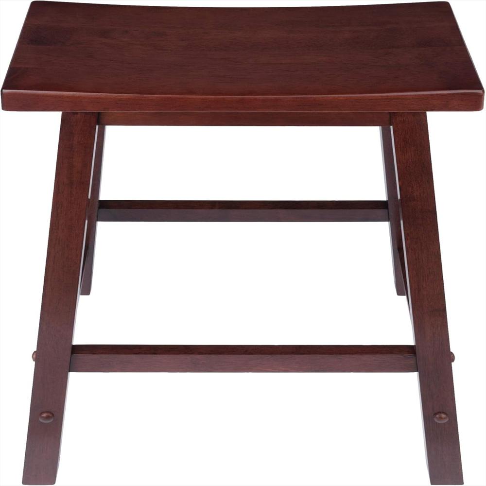 Taburete Winsome Asiento Sillín Madera Maciza 60 Cm Color Nogal img #5
