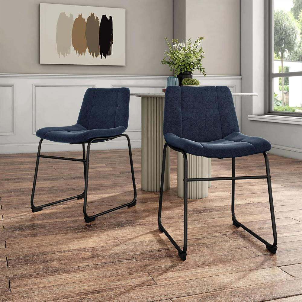 Silla Furniture Of America Tapizada Chenilla Detalles Galleta Copetuda 2 Tonos img #2
