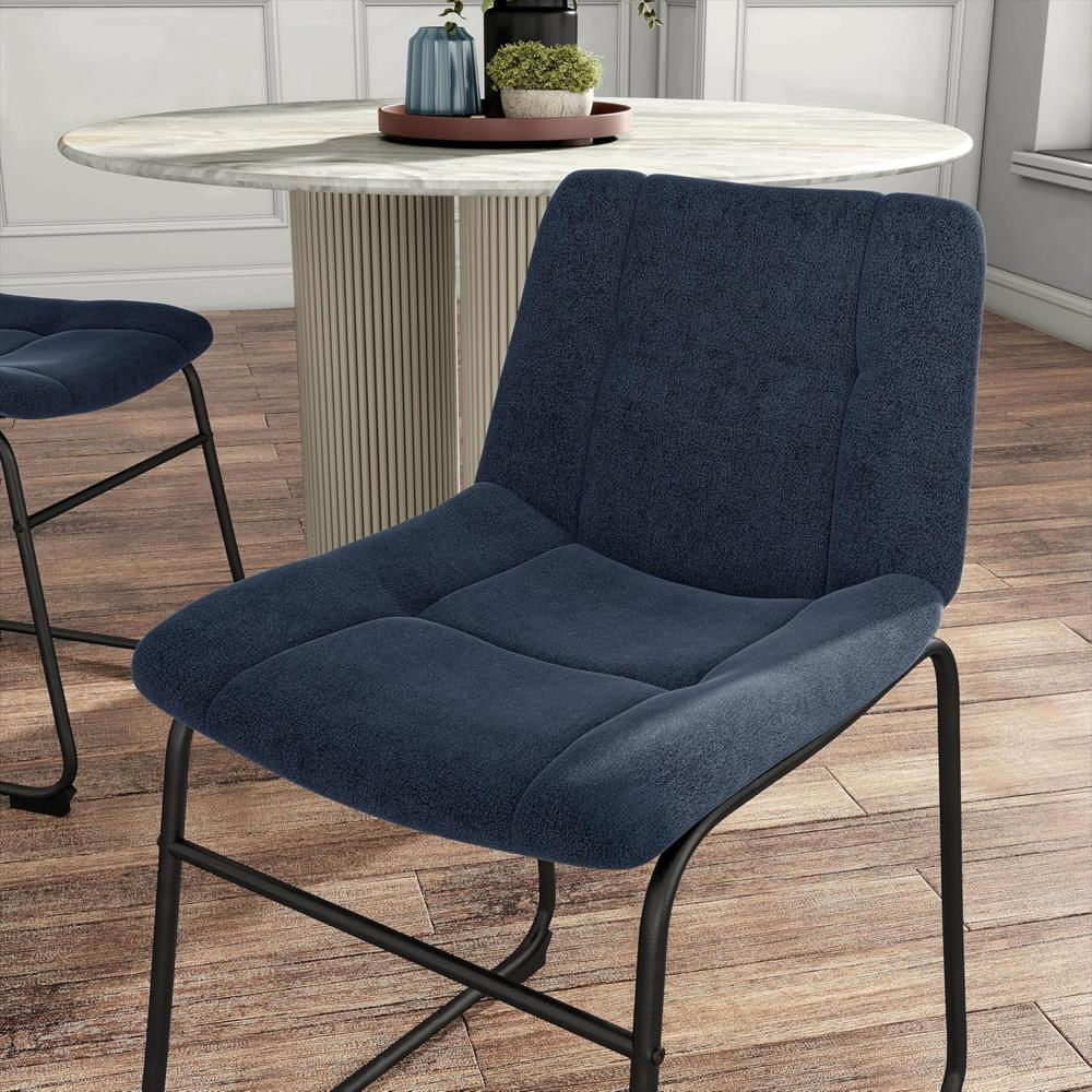 Silla Furniture Of America Tapizada Chenilla Detalles Galleta Copetuda 2 Tonos img #4