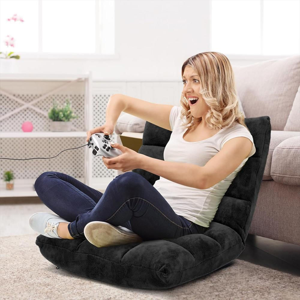 Sofá Reclinable Giantex 14 Posiciones Acolchado Espuma Viscoelástica Negro img #3