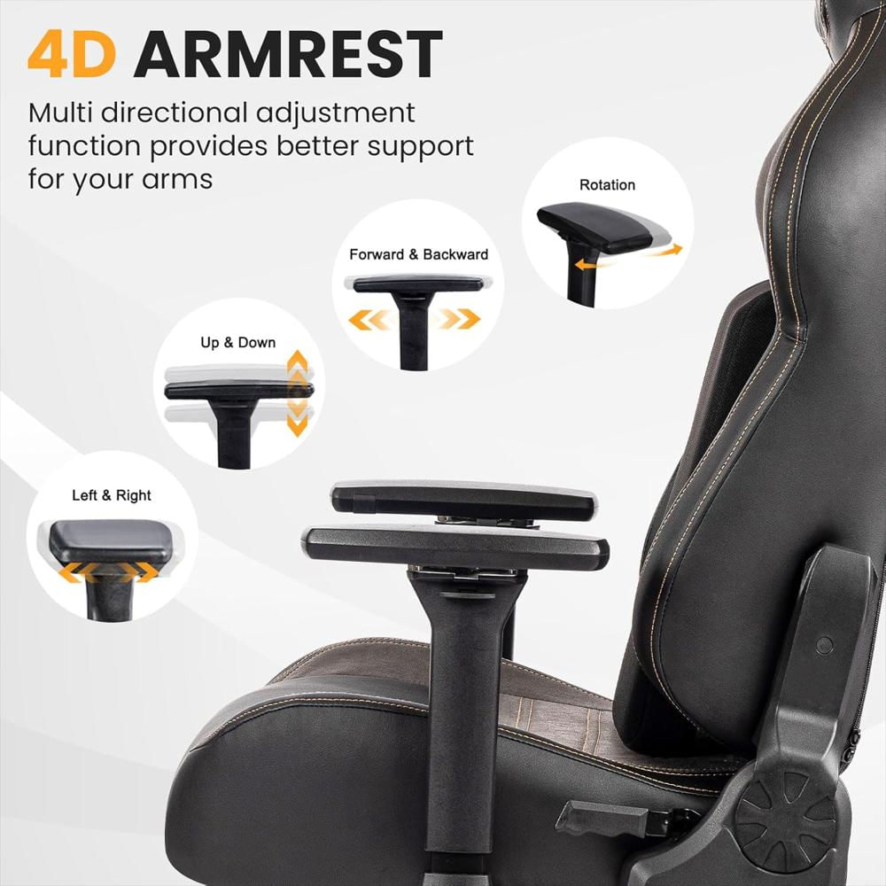 Silla Gamer Fantasylab Ergonómica Grande Espuma Viscoelástica Reposabrazos Ajustable 4D img #3
