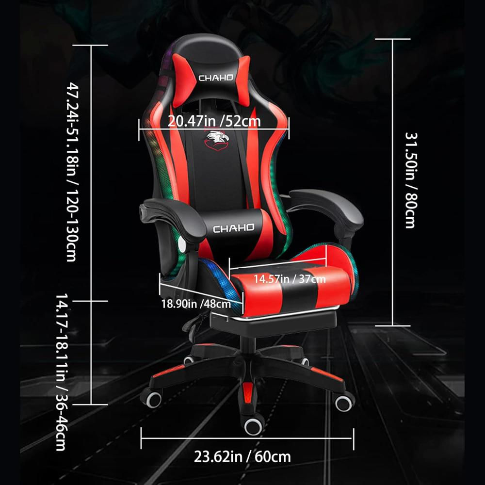 Silla Gamer Keuven Ergonomica Piel Sintética Reposapiés Soporta 200 Libras img #3