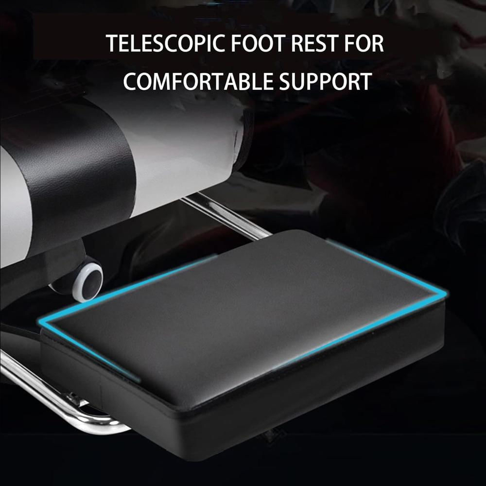 Silla Gamer Keuven Ergonomica Piel Sintética Reposapiés Soporta 200 Libras img #5