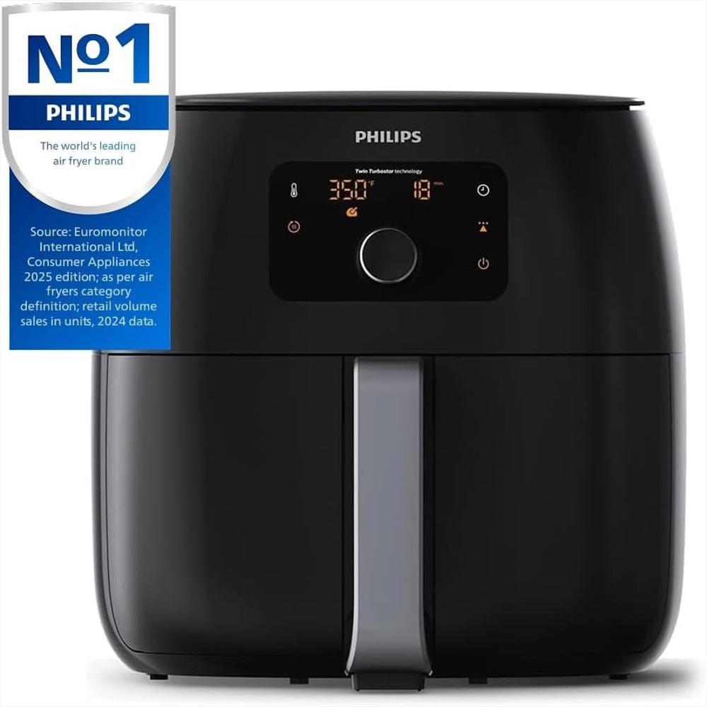 Freidora De Aire Philips Tecnología Eliminación De Grasa 7 Qt Pantalla Digital 5 Ajustes img #3