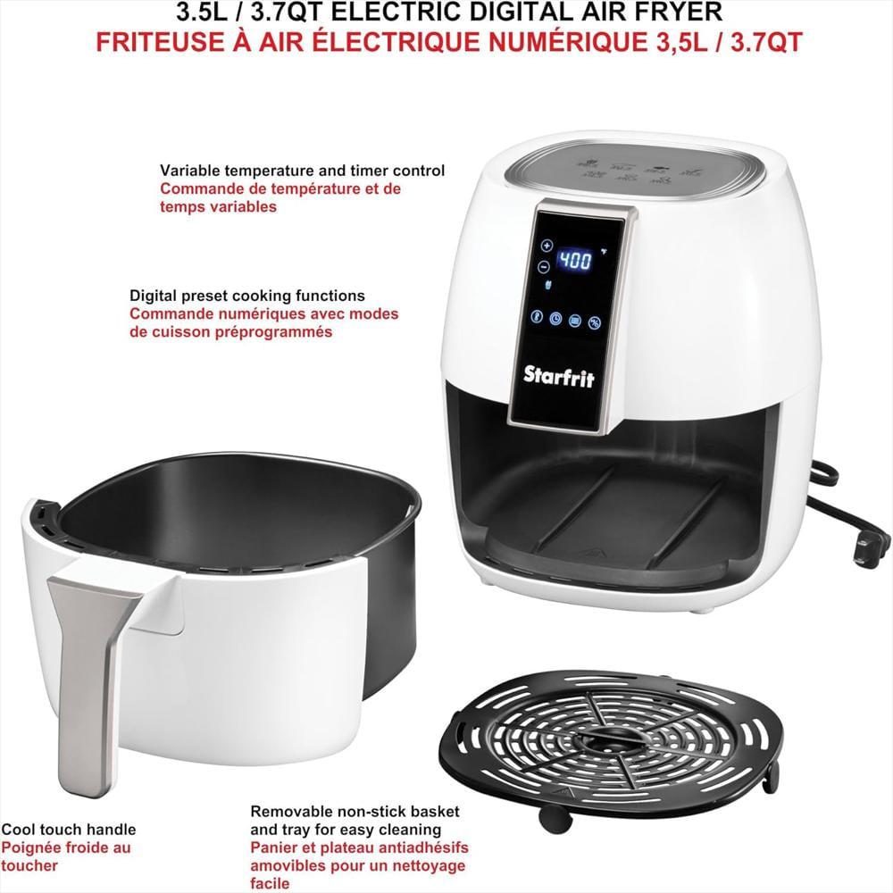 Freidora De Aire Starfrit Digital 3.5L Pantalla Táctil 7 Funciones 1400W img #5