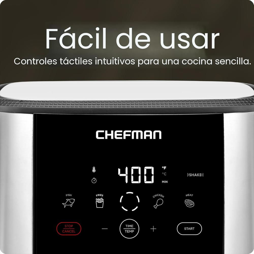 Freidora De Aire Chefman Táctil 5 Cuartos Digital Con Preajustes Antiadhesiva img #4