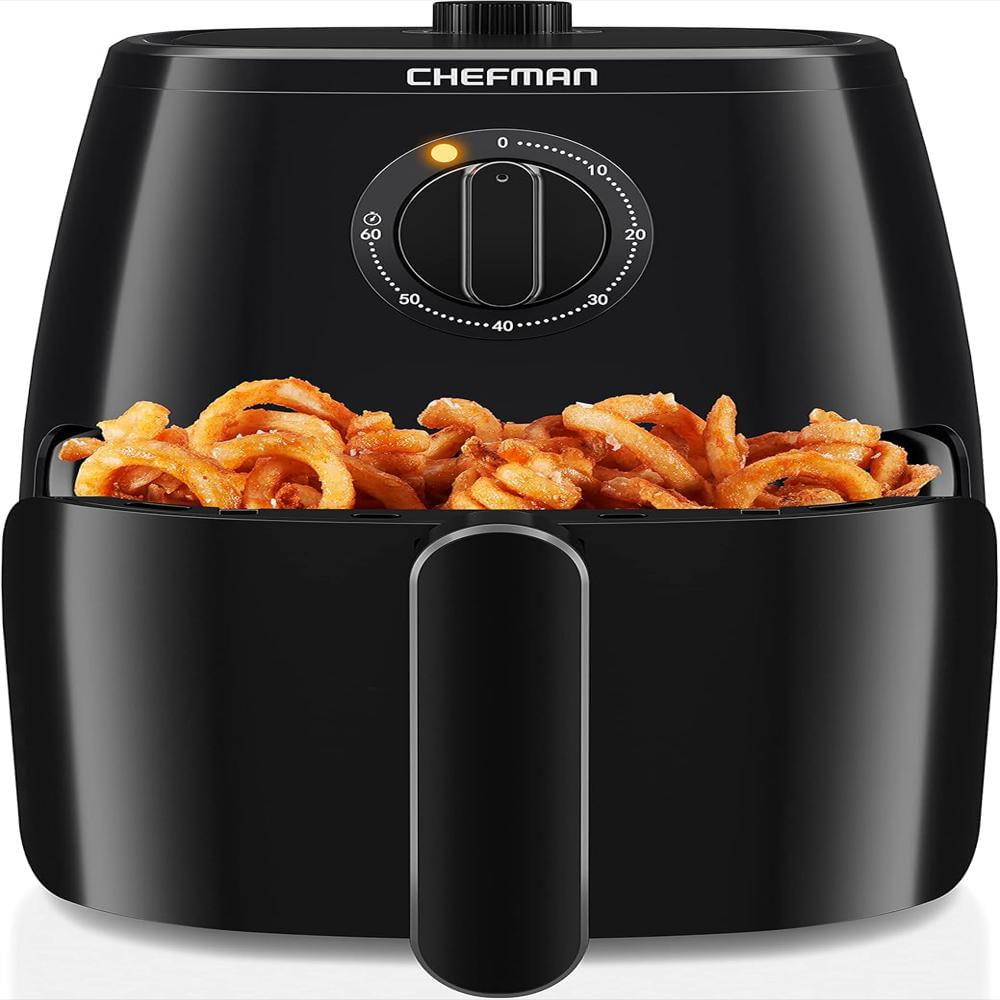 Freidora De Aire Chefman 5 Cuartos Temporizador 60 Minutos Color Negro Antiadhesiva img #1