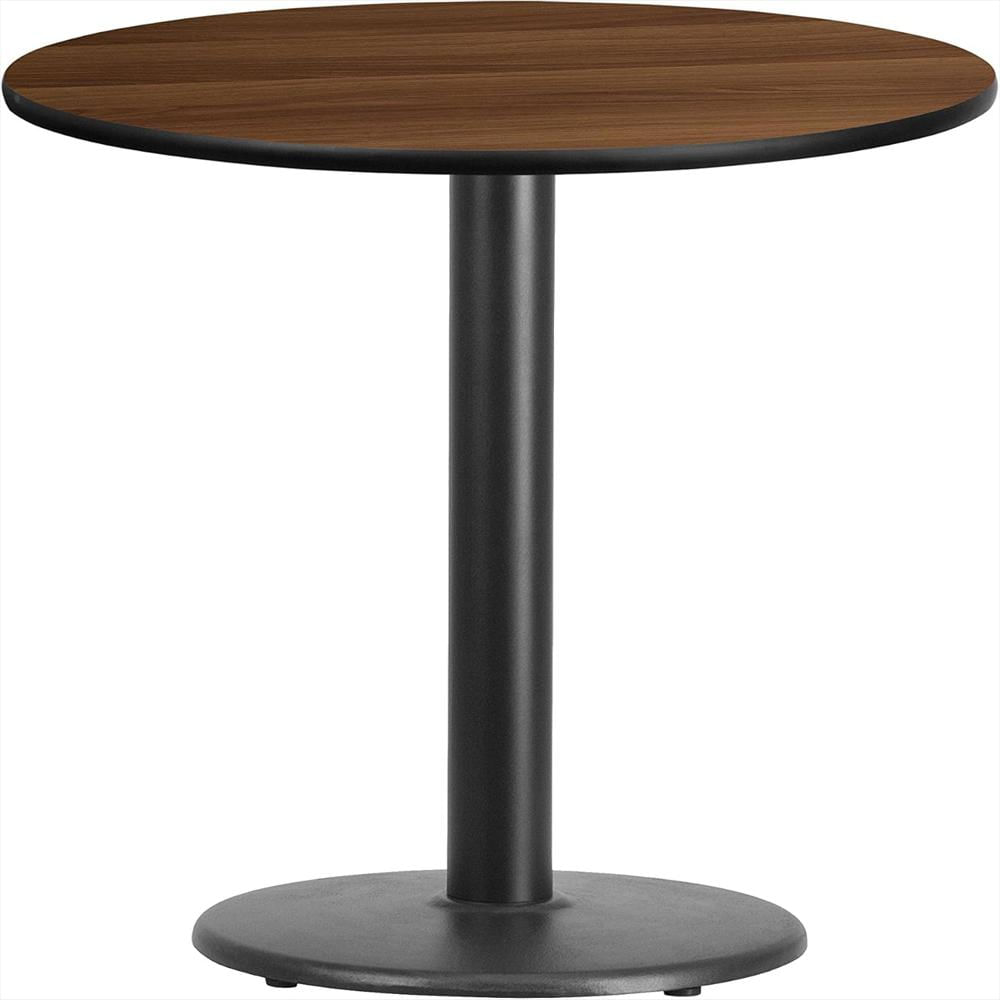 Mesa Flash Furniture Laminada Negra Redonda 61 Cm Con Base Redonda img #5