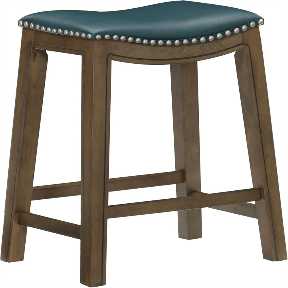 Taburete De Cocina Lexicon Madera Maciza Estilo Silla De Montar Sin Brazos img #1