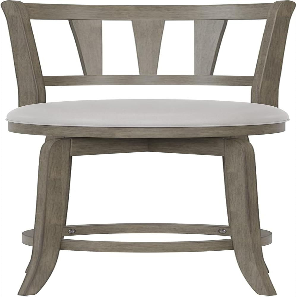Taburete Hillsdale Furniture Madera Gris Envejecido Altura De Mostrador 66 Cm Giratorio img #4