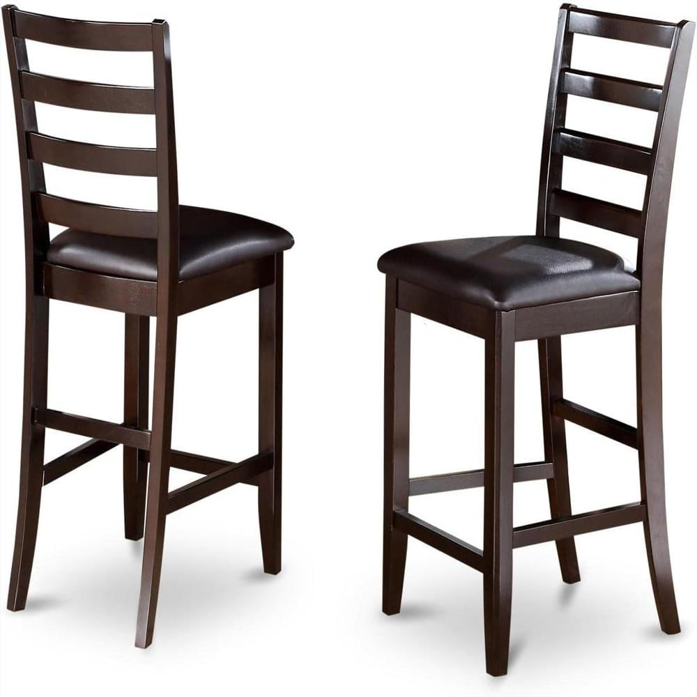 Juego Sillas Bar East West Furniture Madera Cereza 2 Piezas Color Negro img #5