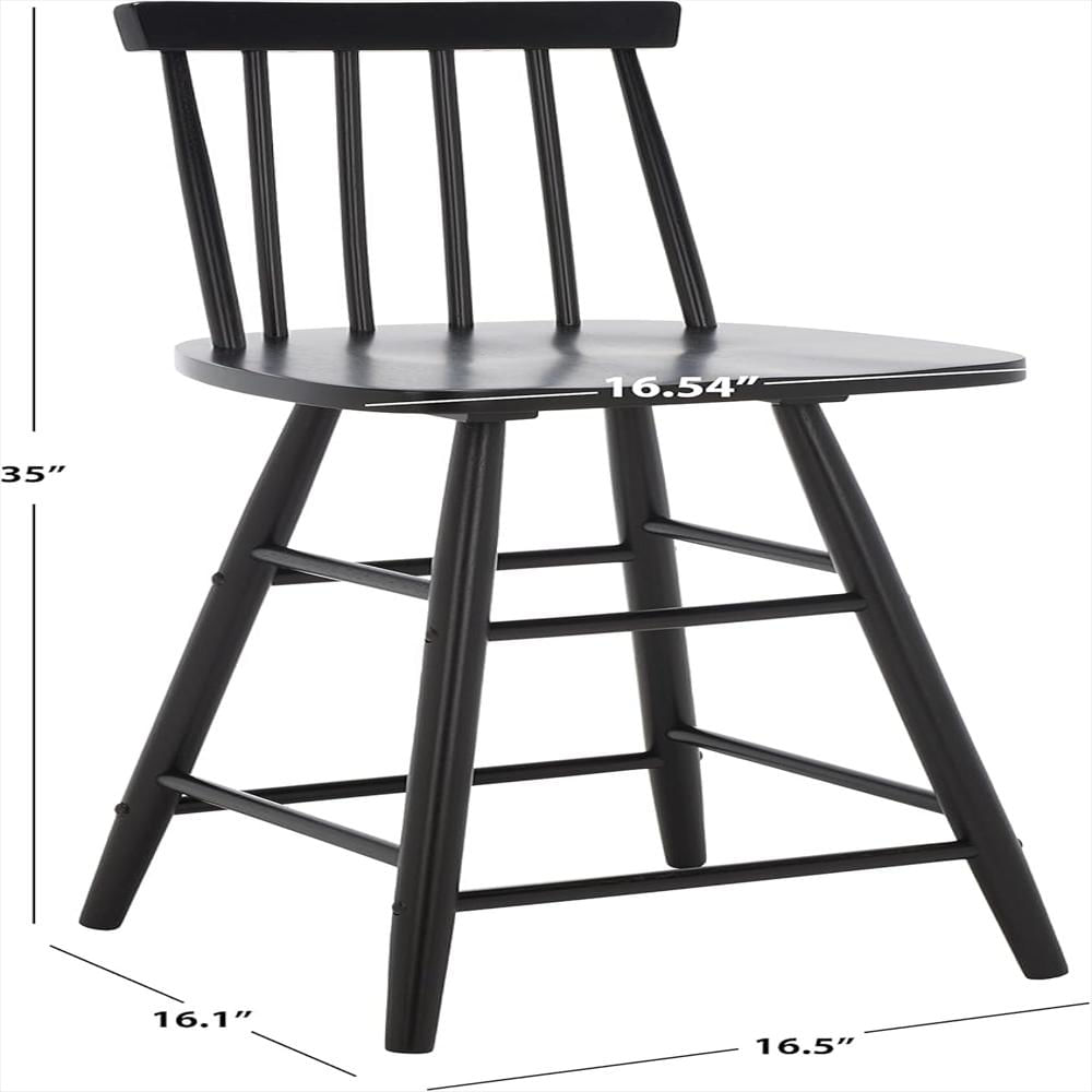 Taburete De Madera Safavieh Diseño Clásico Respaldo Negro 63.5 Cm img #3