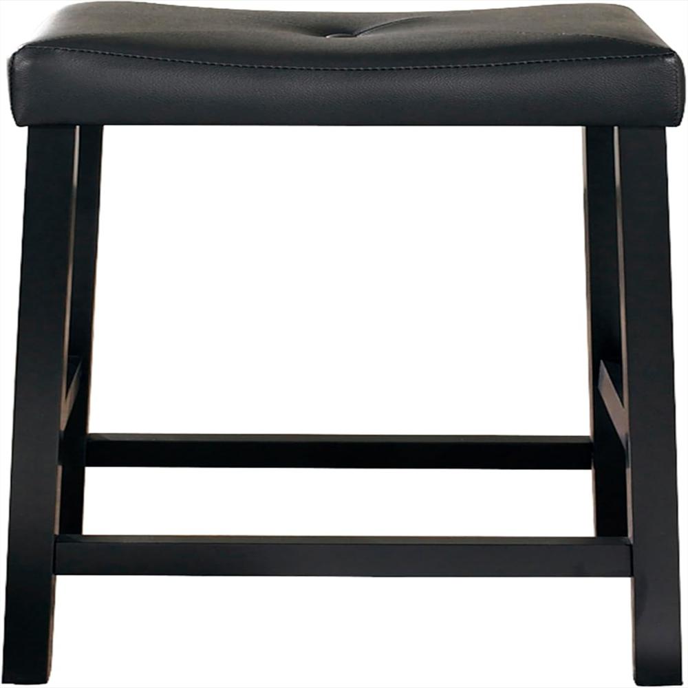 Taburete De Bar Crosley Furniture Tapizado Cuero Vegano Negro Altura 60 Cm img #4