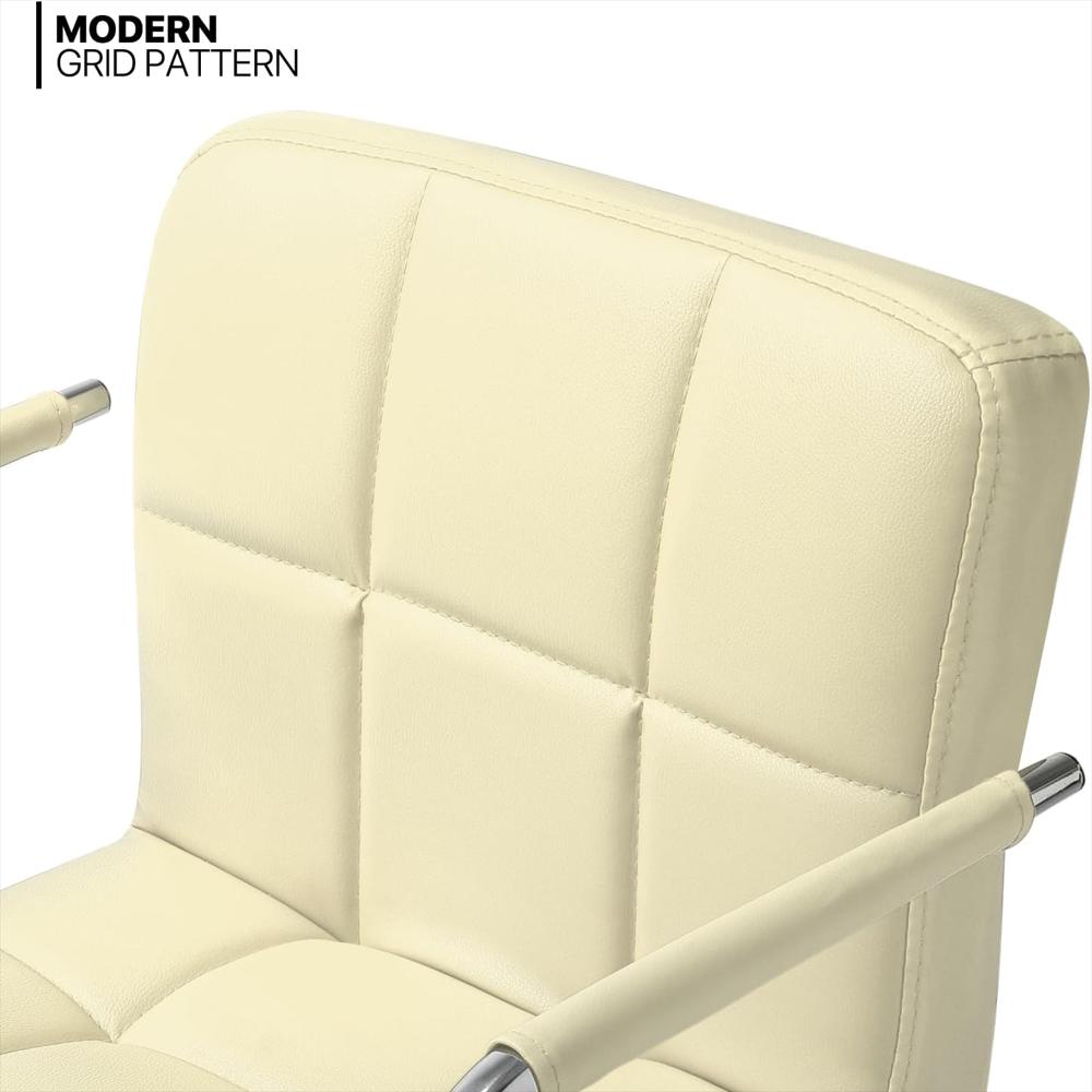 Taburete De Bar Monibloom Giratorio Ajustable Reposabrazos Beige img #4