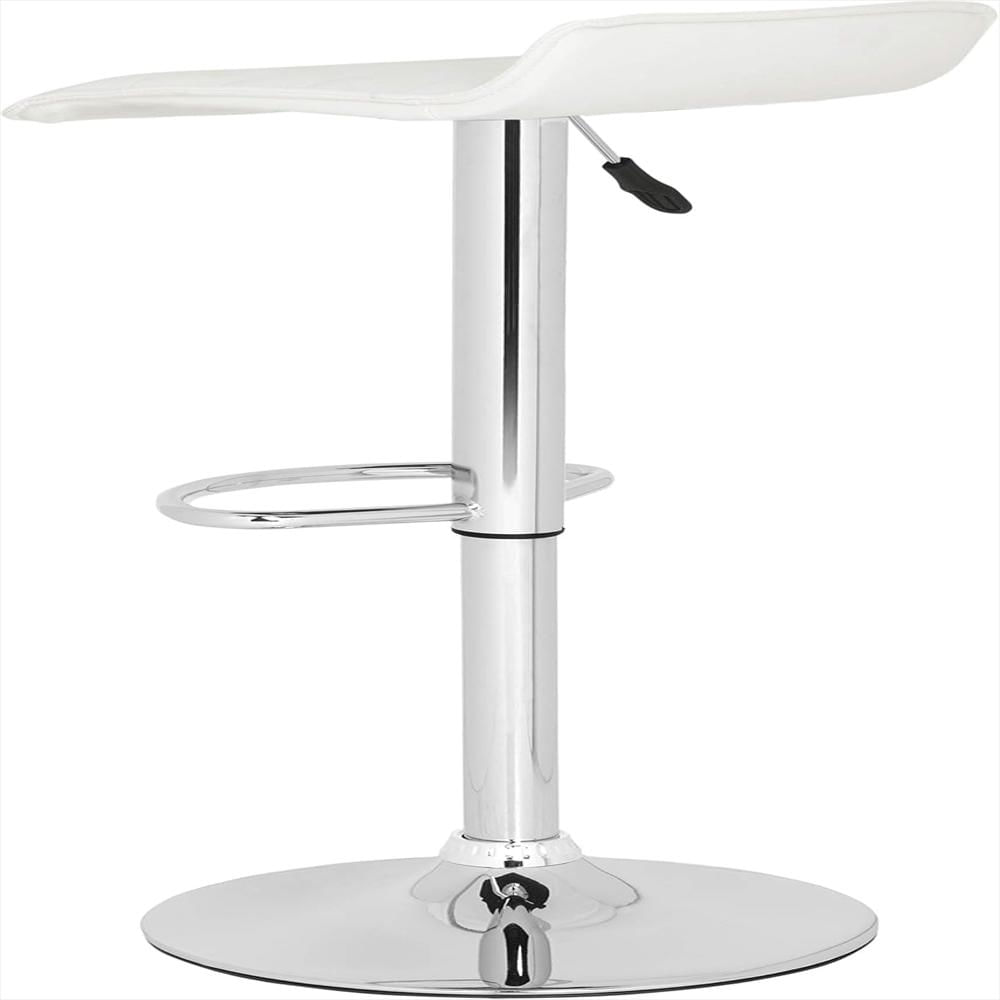 Taburete De Bar Safavieh Ajustable Acero Cromado Tapicería Pu Blanca img #5