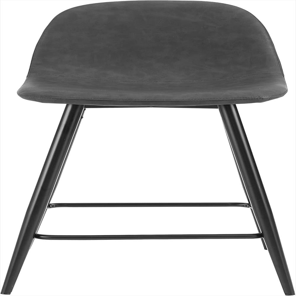 Taburete De Bar Crosley Furniture Tapizado Piel Sintética Negra 2 Piezas img #5