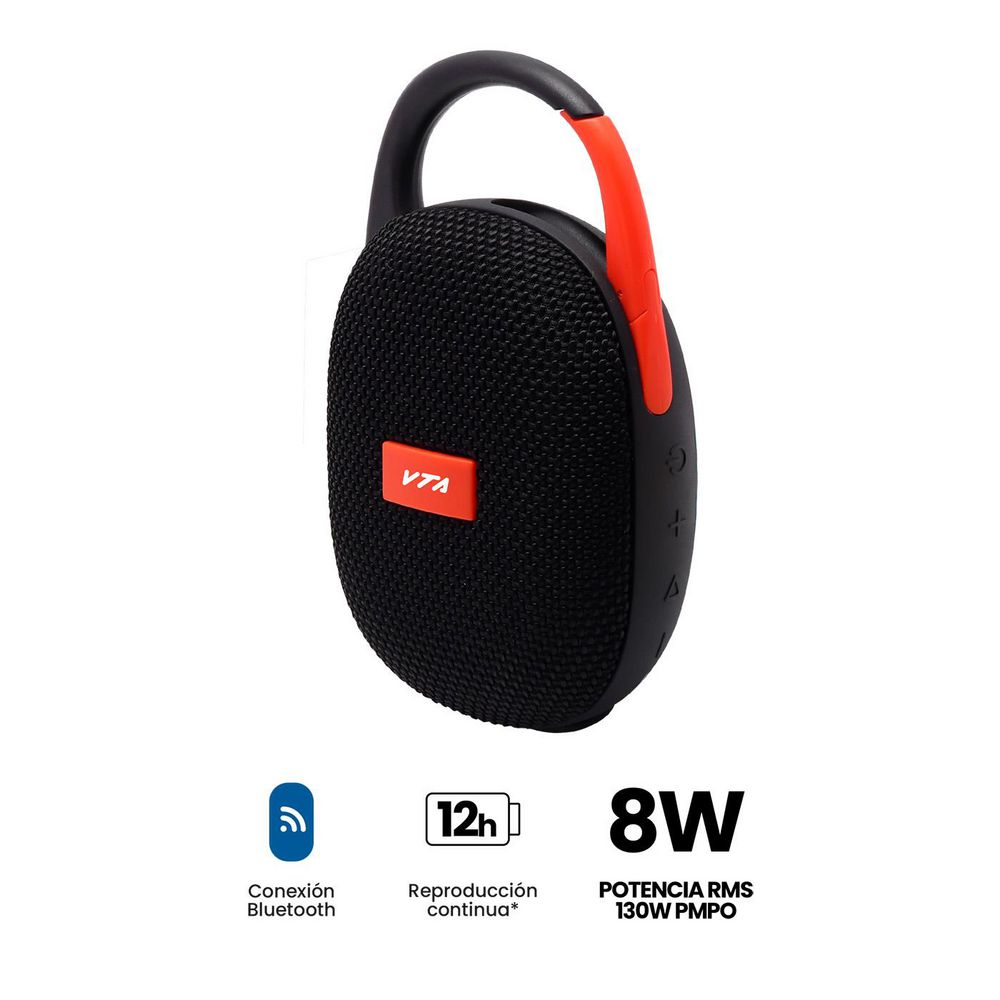 Parlante VTA CLIP&GO 8W Negro 8W,RMS,CLIP SEGURIDAD,NEGRO, IPX7 img #3