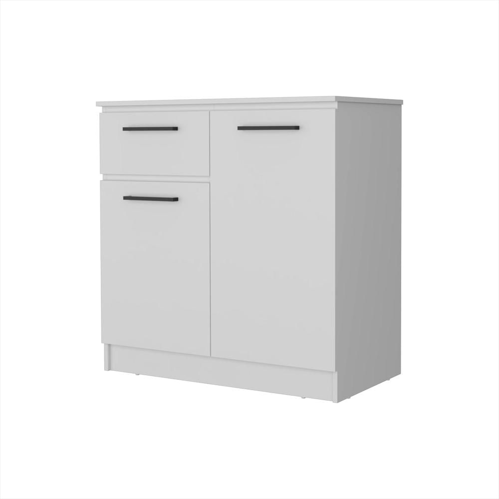 Cómoda Éclat Blanco 91 Cm Con Un Cajón Y Dos Puertas img #1