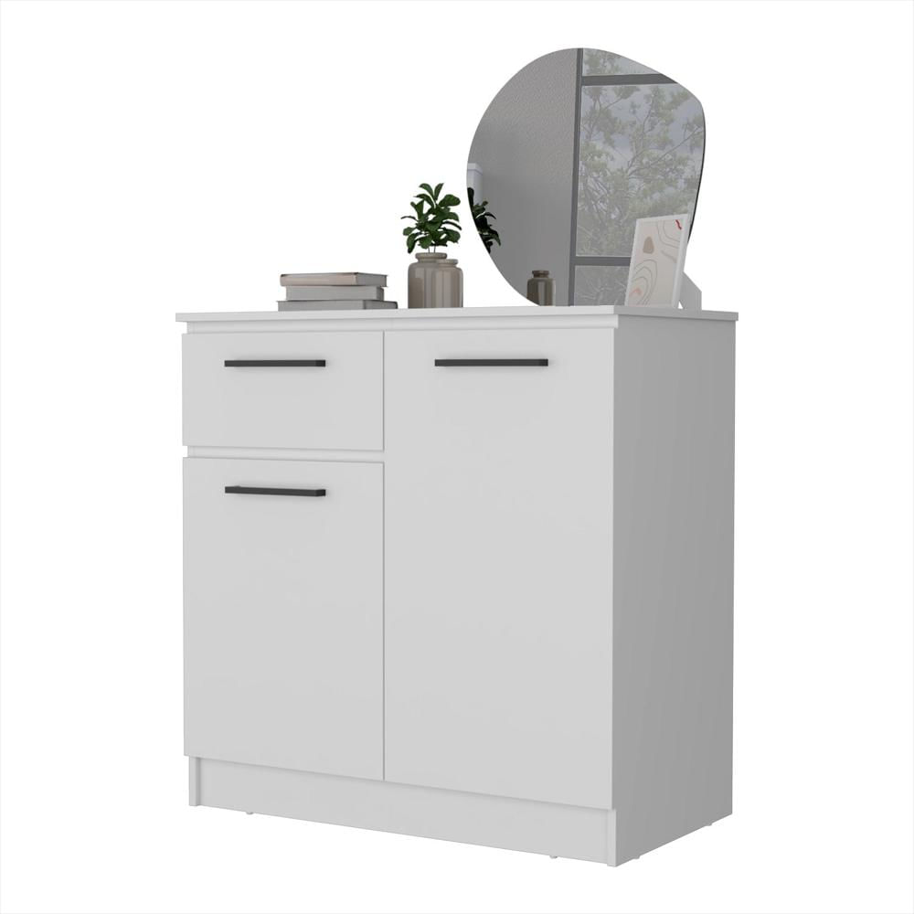 Cómoda Éclat Blanco 91 Cm Con Un Cajón Y Dos Puertas img #3