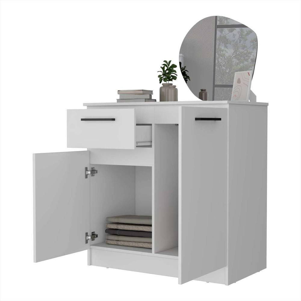 Cómoda Éclat Blanco 91 Cm Con Un Cajón Y Dos Puertas img #4