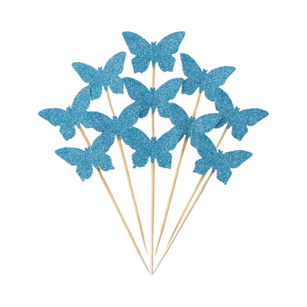 Toppers Para Cupcakes Estilo Mariposa X 12 Und img #1
