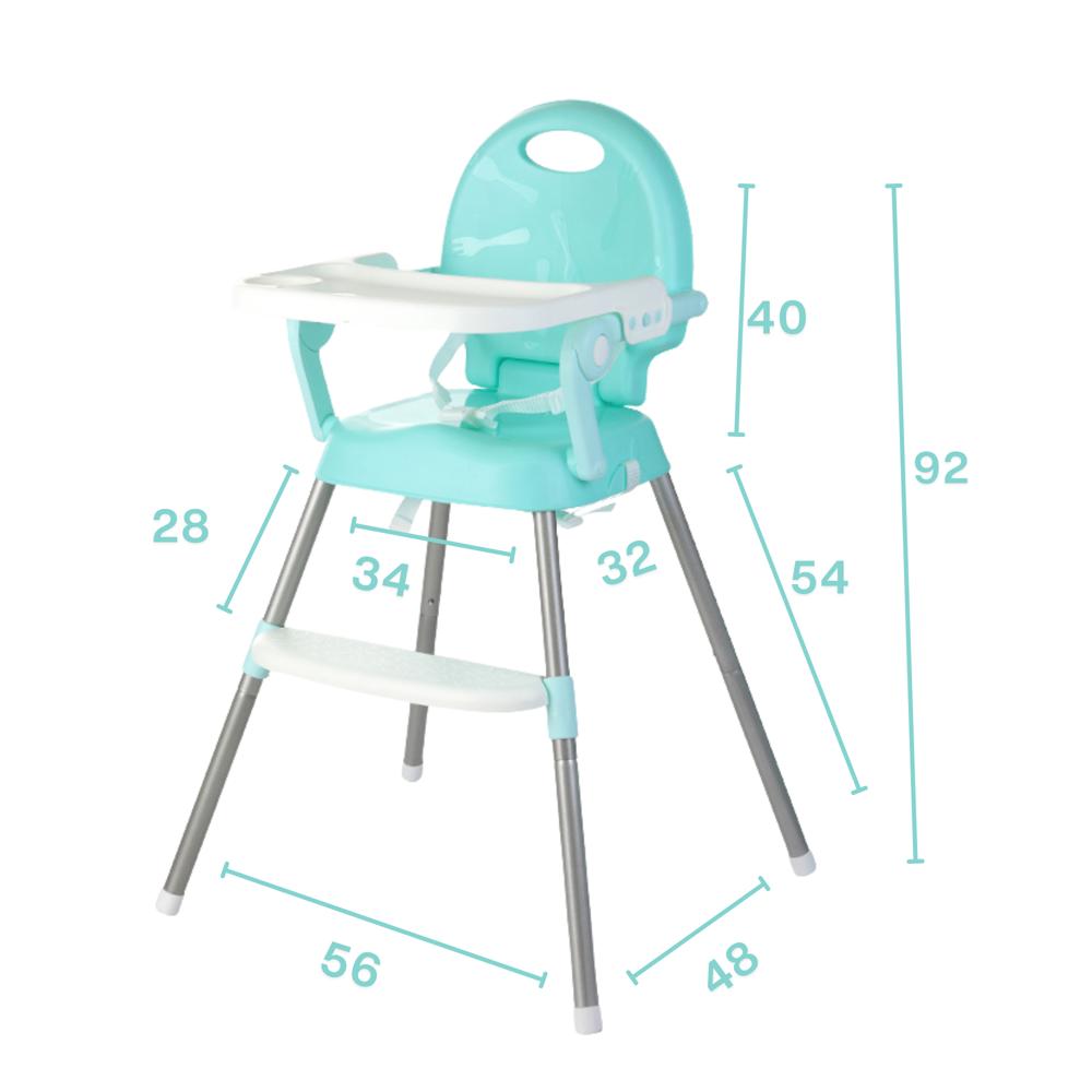 Silla Comedor Bebe 3En1 Plegable Ajustable Altura img #2