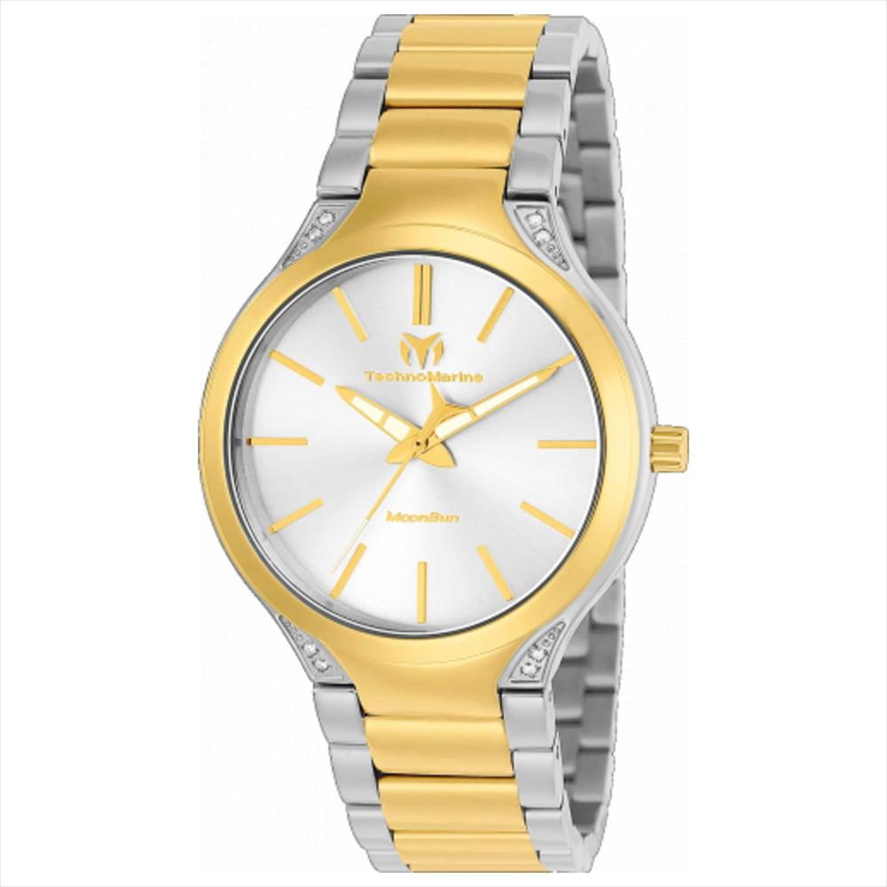 Reloj Technomarine Moonsun Tm 117033 Plata Dorado Mujer img #1