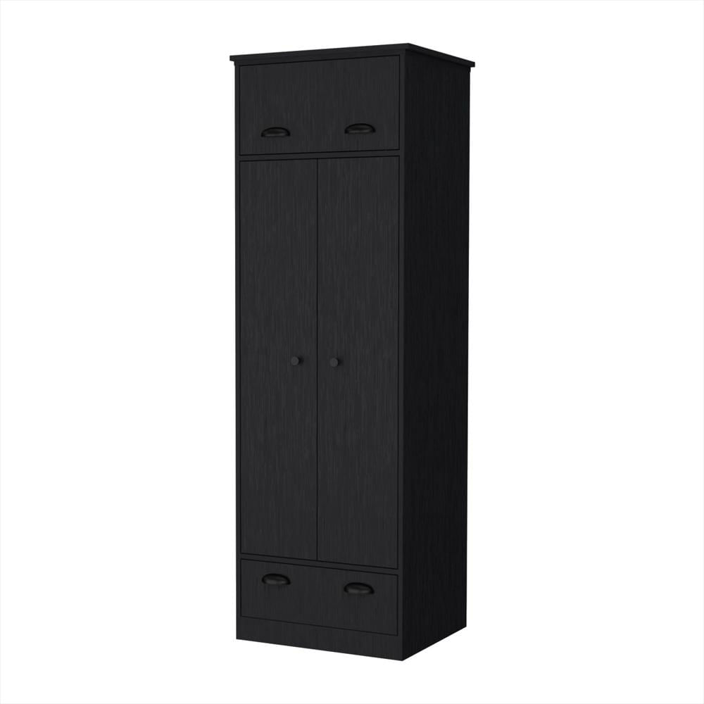 Closet Wengue 59X179cm Con 2 Cajones Con 1 Entrepaños img #2