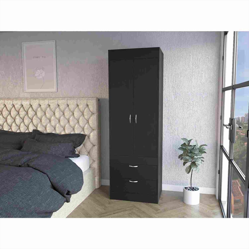 Closet Nocturne Wengue 59 Cm Con Dos Puertas Y Un Cajón img #5