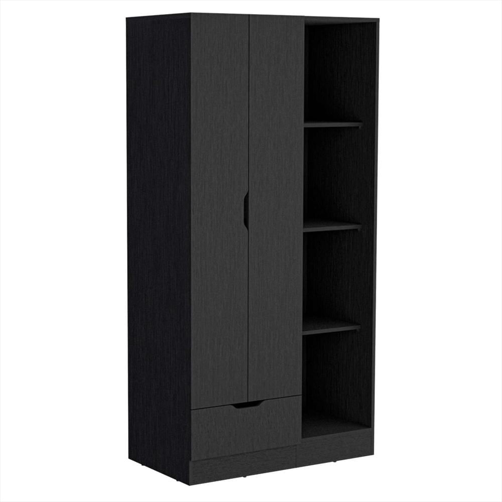 Closet Memphis Wengue 90X181cm Con 1 Cajones Con 3 Entrepaños img #2