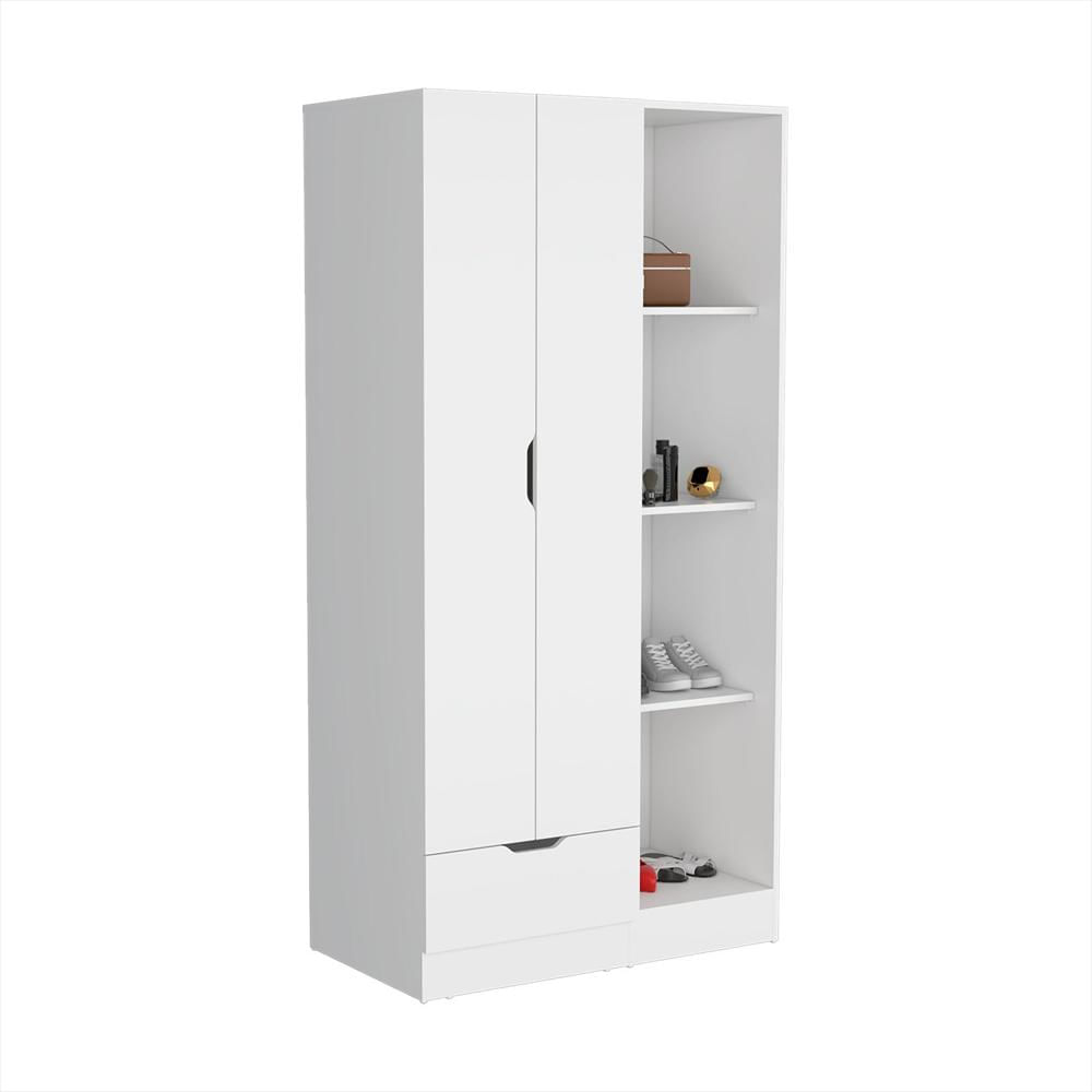 Closet Éclat Blanco 90 Cm Con Dos Puertas Y Un Cajón img #2